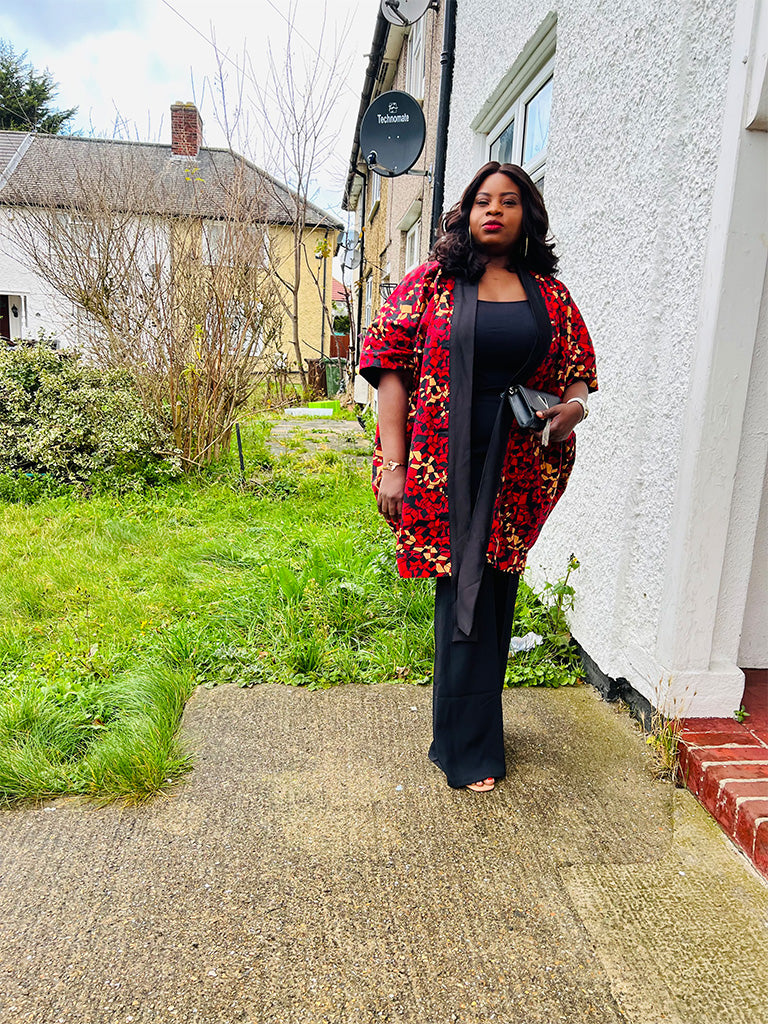 Ankara Kimono Fully Lined