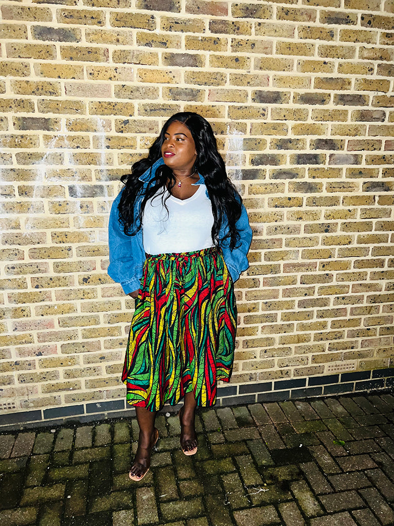 Multicolour Ankara Skirt