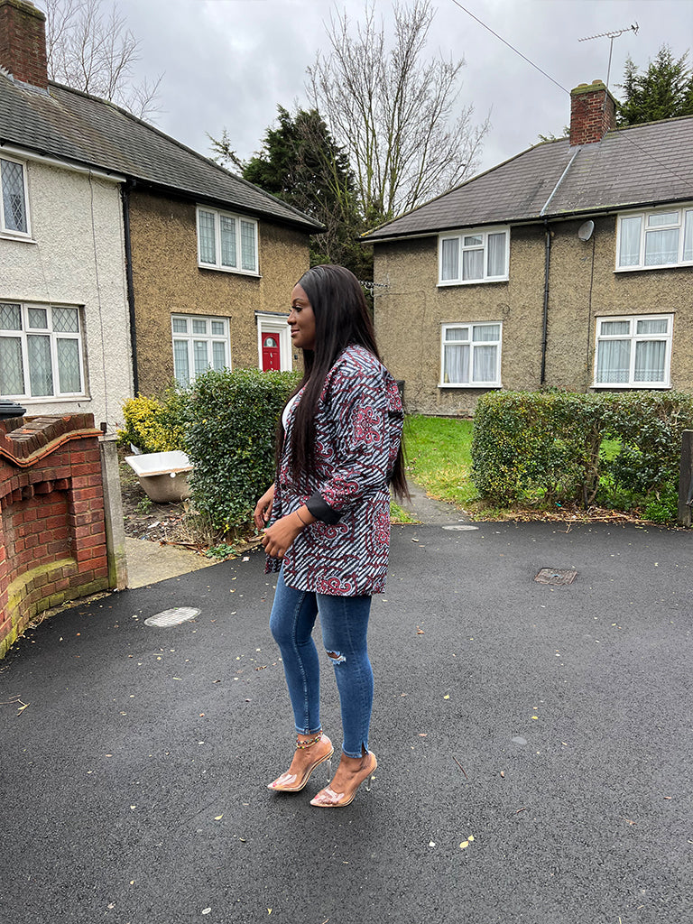 Blue Ankara Blazer